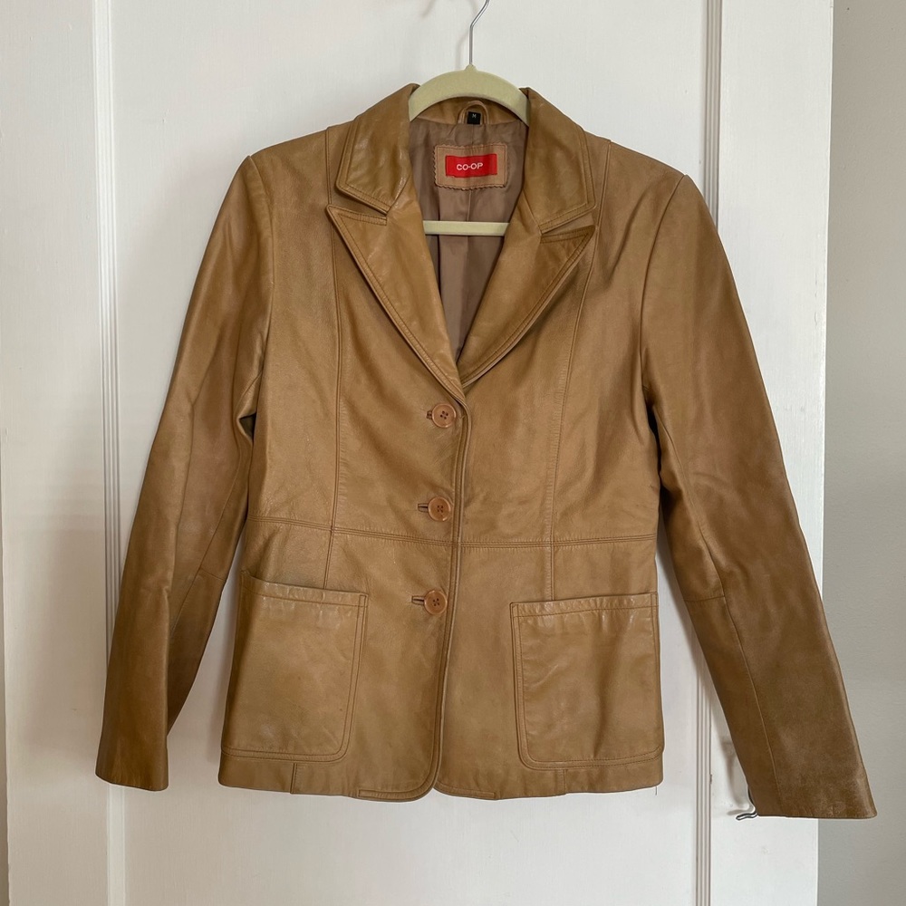 Barney’s Vintage Leather Blazer